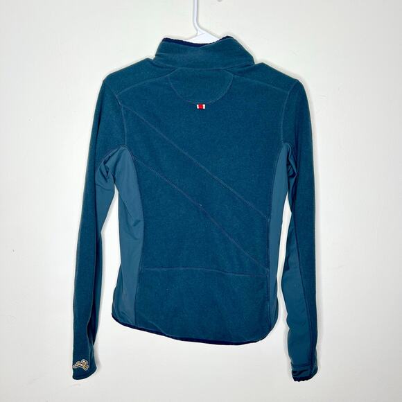 Tracksmith Franklin Quarter Snap Pullover Fleece Midnight Blue - Picture 5 of 6